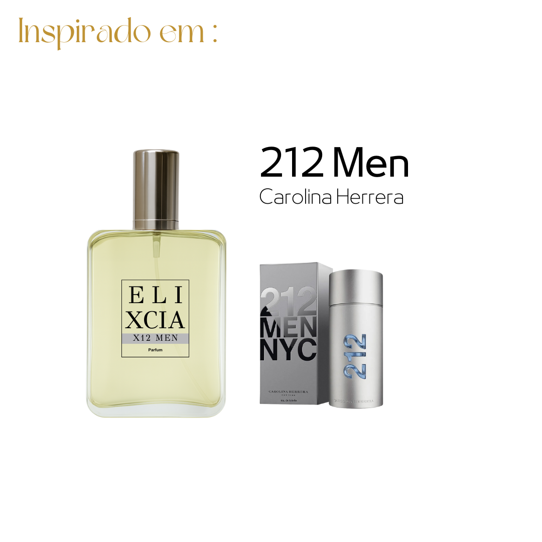 X12 Men - Inspiração Olfativa 212 Men - 100ml