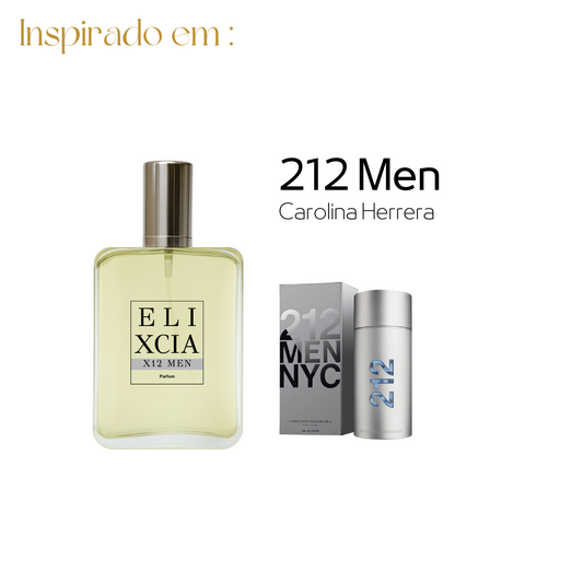 X12 Men - Inspiração Olfativa 212 Men - 100ml