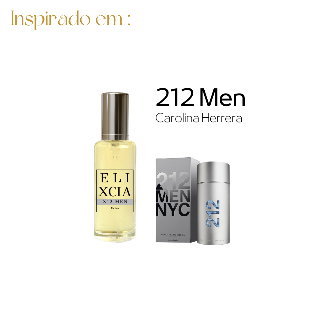 X12 Men - Inspiração Olfativa 212 Men - 15ml