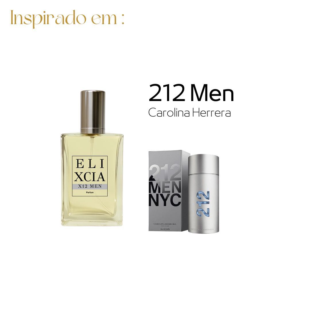 X12 Men - Inspiração Olfativa 212 Men - 50ml